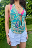 Floral Halter Neck Cami Top
