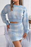 Chic Plaid Skirt Set