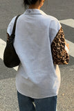 Mixed Print Button-Front Shirt
