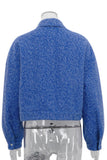 Button-Front Textured Jacket