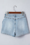 Stylish Bow-Detail Denim Shorts