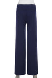 Wide-Leg Drawstring Casual Pants