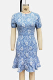 Elegant Floral Casual Dress