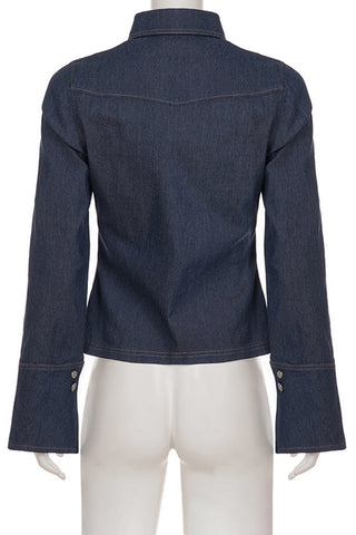 Classic Button-Up Denim Shirt