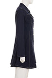 Button-Front Casual Denim Dress