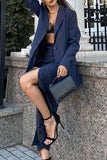 Tailored Blazer and Midi Skirt Set