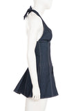 Halter Neck Denim Dress