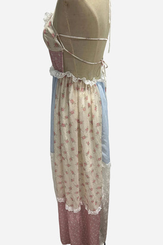 Halter Patchwork Maxi Dress