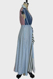 Striped Button-Down Casual Dress