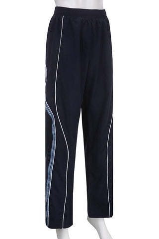 Elastic Waist Casual Trousers