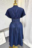 Button-Front Casual Dress