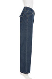 High-Waisted Wide Leg Denim Pants