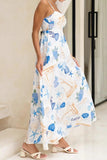 Nautical-Inspired Maxi Vacation Dress
