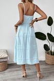 Striped Casual Midi Dress