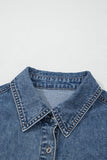 Button-Front Denim Shirt