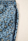Wide-Leg Leopard Print Casual Pants