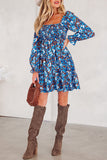 Floral Smocked Casual Dress
