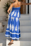 Boho Print Smocked Tank and Pants Set