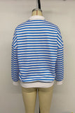 Striped Zip-Up Sweatshirt