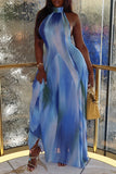 Halter-Neck Maxi Vacation Dress