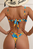 Floral Print Two-Piece Swimsuit