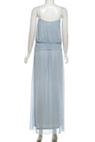 Spaghetti Strap Flowy Maxi Dress