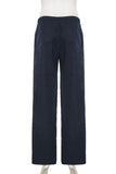 Relaxed Fit Elastic Waist Casual Pants
