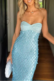 Strapless Maxi Evening Dress