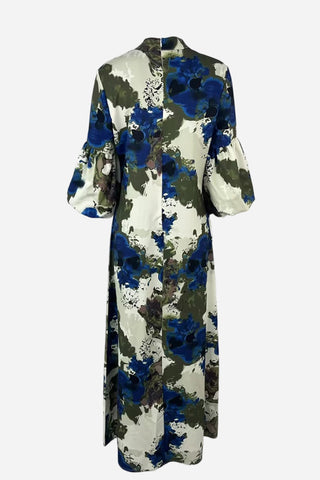 Statement Puff-Sleeve Maxi Dress