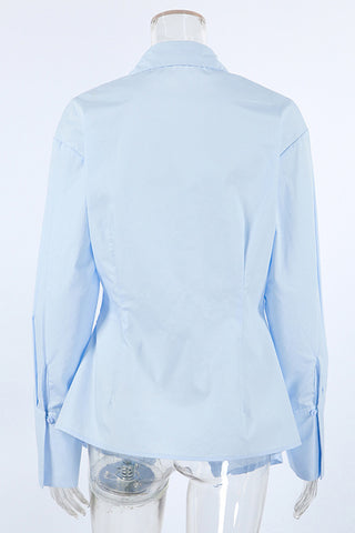 Classic Button-Down Shirt with Chic Details