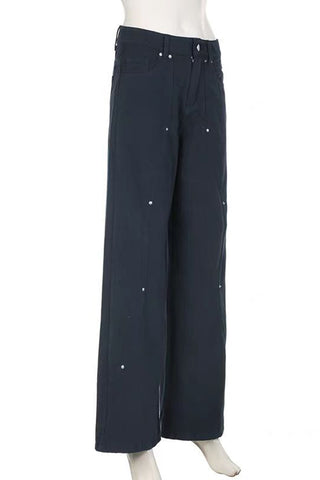 Wide-Leg Casual Pants