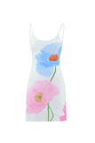 Floral Print Spaghetti Strap Dress