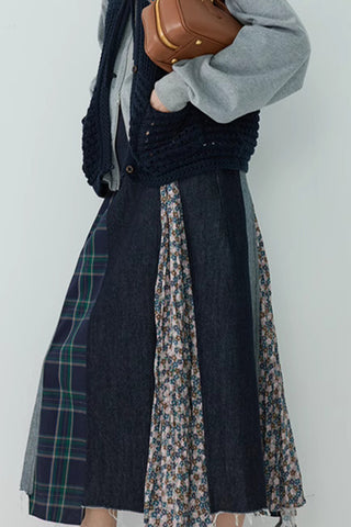 Patchwork Maxi Skirt