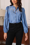Long Sleeve Lace Blouse
