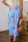 High-Slit Floral Maxi Skirt