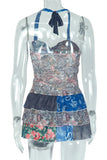 Halter Neck Tiered Casual Dress