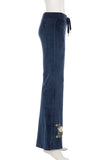 Floral Pattern Casual Pants