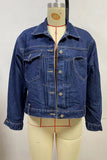Button-Up Denim Jacket with Pockets