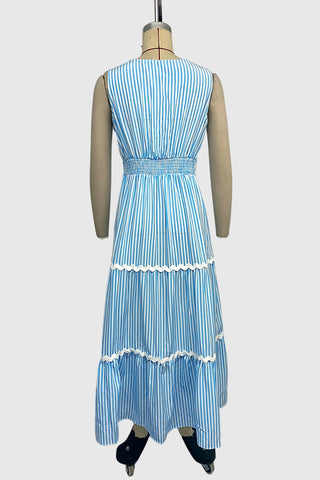 Sleeveless Wrap Maxi Dress