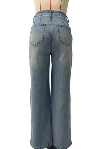 Classic High-Waist Straight Jeans