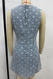Sleeveless Denim Mini Dress