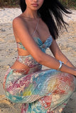 Asymmetric Cut-Out Maxi Dress