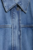 Tie-Waist Denim Jacket