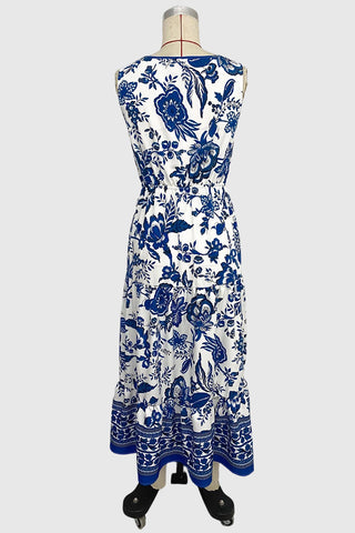 Floral V-Neck Casual Dress