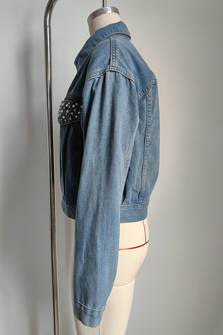 Embellished Pocket Denim Jacket