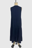 Sleeveless V-Neck Tiered Dress