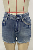 Floral Denim Shorts