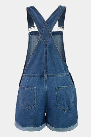 Classic Denim Overall Romper