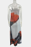 Artistic Floral Maxi Dress