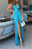 Twist Front Slit Maxi Dress
